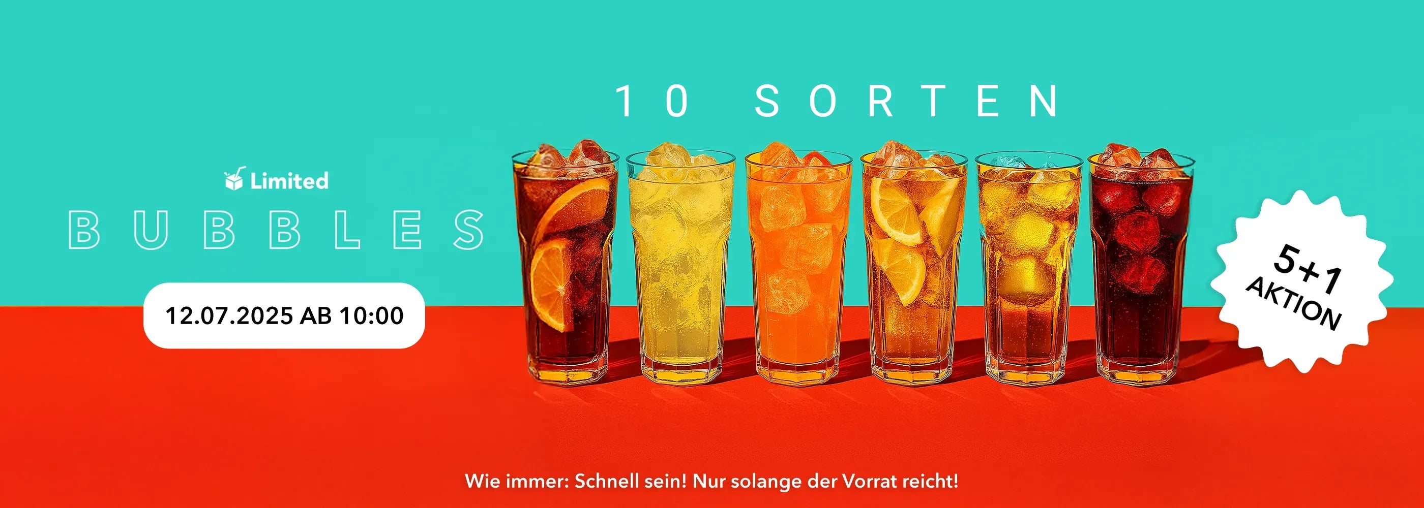 Promotion for free glass straws with purchase of four boxes on a green background.