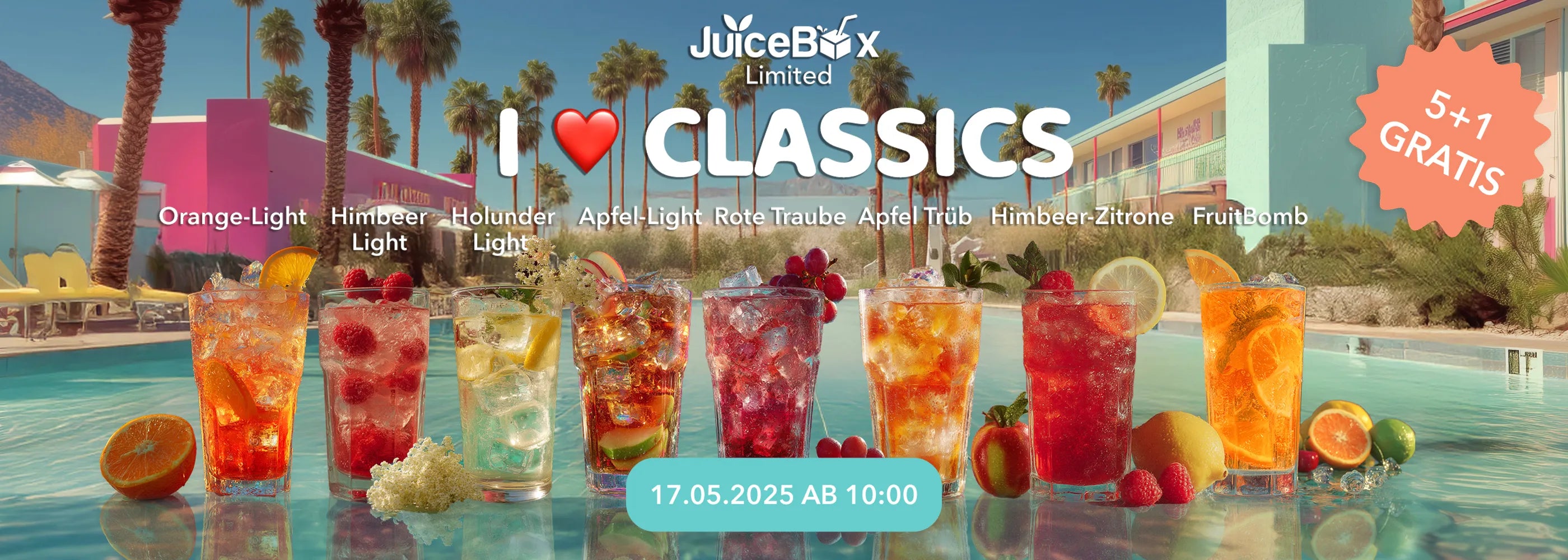 Promotion for free glass straws with purchase of four boxes on a green background.