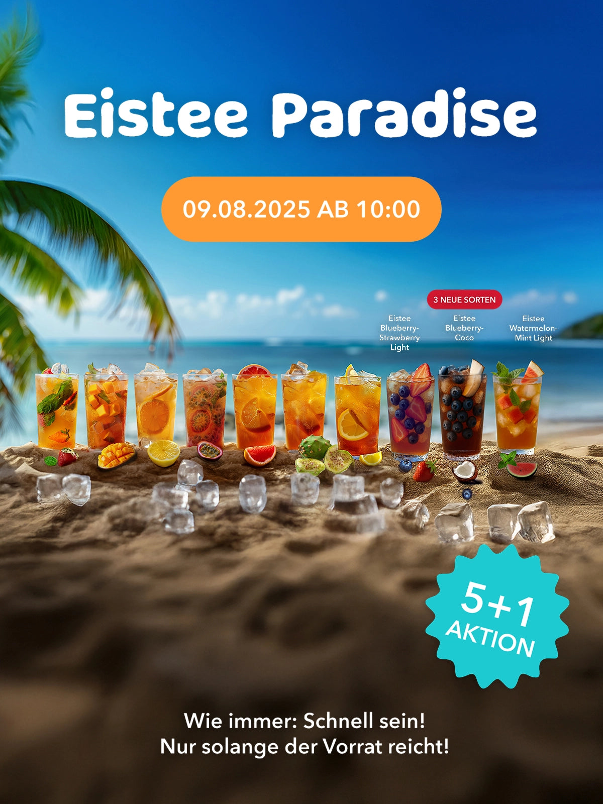 Promotion for free glass straws with purchase of four boxes.