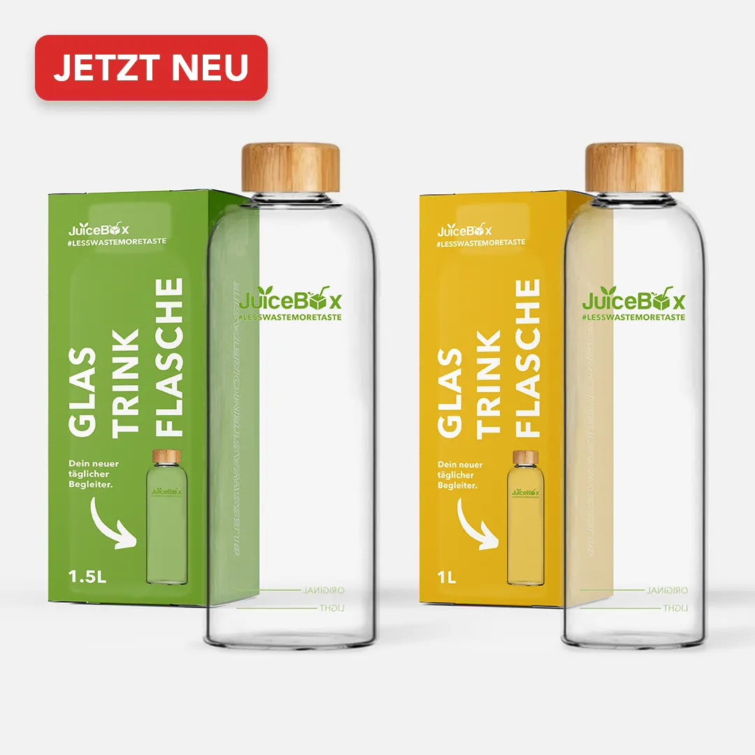 JuiceBox™ Glastrinkflasche