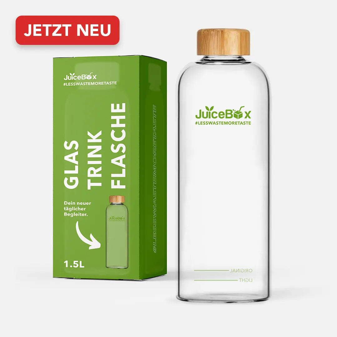 JuiceBox™ Glastrinkflasche