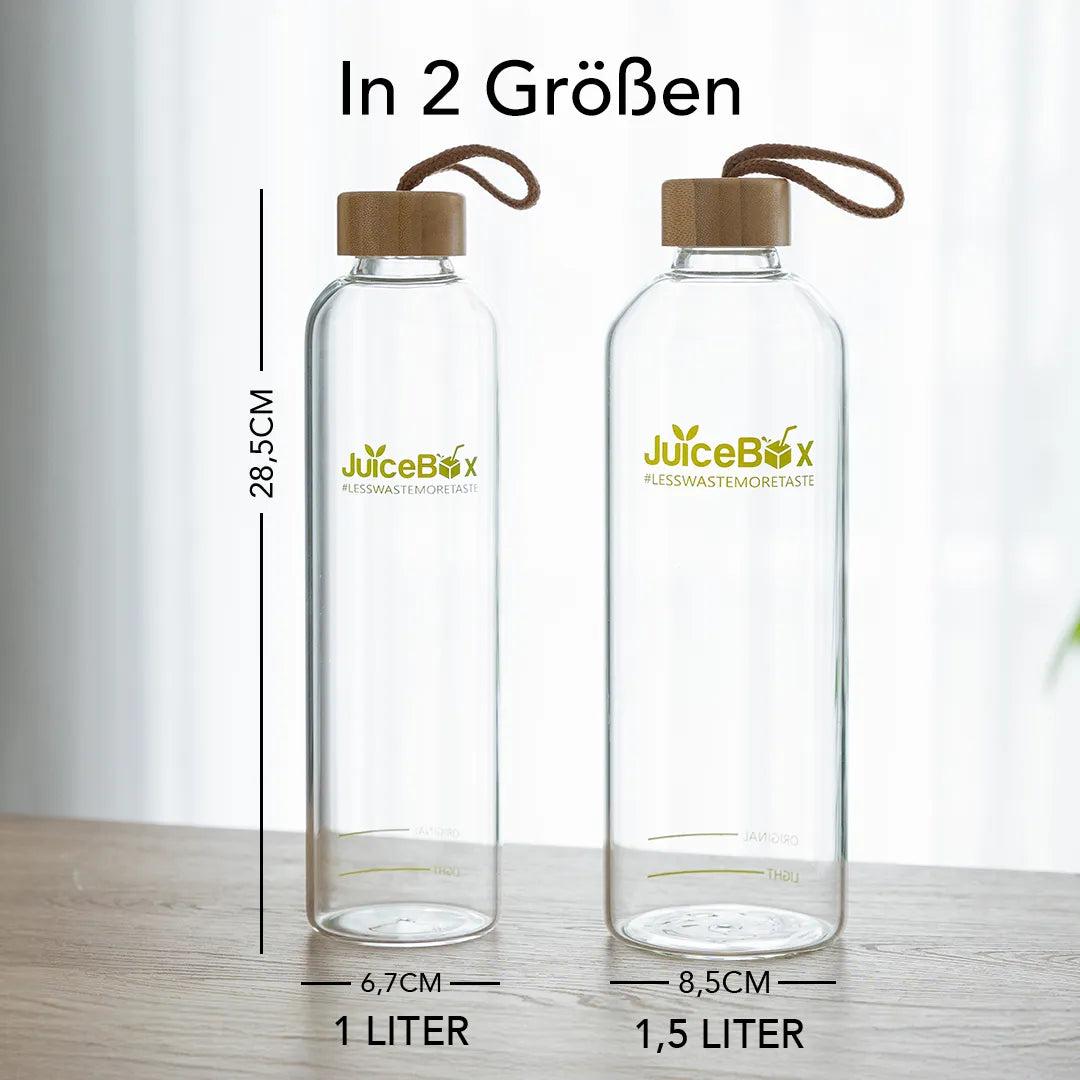 JuiceBox™ Glastrinkflasche