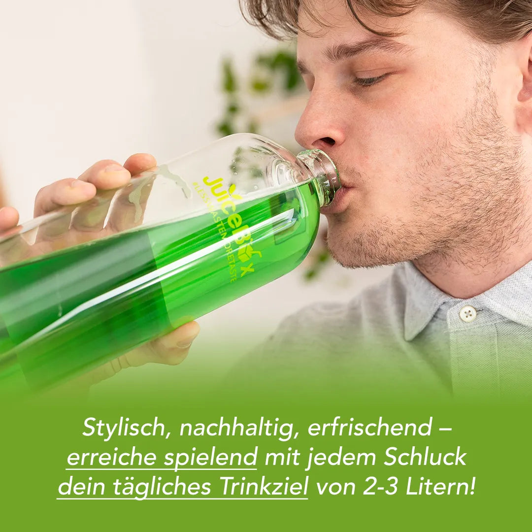 JuiceBox™ Glastrinkflasche